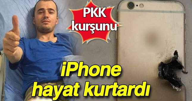 Uzman çavuşu cep telefonu kurtardı