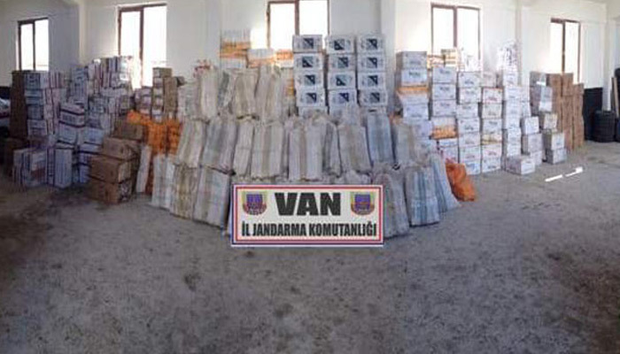 Van'da kaçak sigara operasyonu!