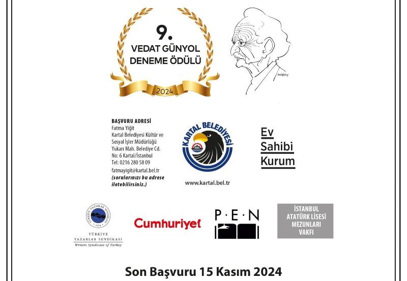 Vedat Günyol 9. Deneme Ödülü Yarışması İçin Başvurular Alınmaya Başlandı