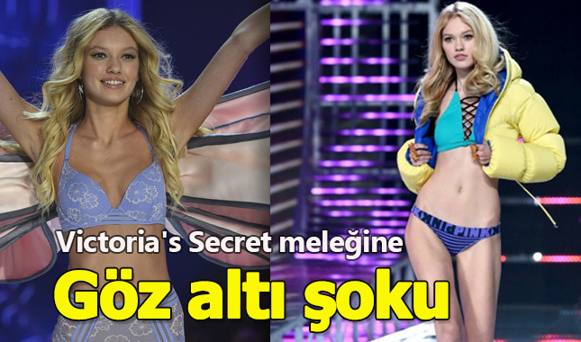 Victoria's Secret mankeni Maggie Laine meleğine göz altı şoku
