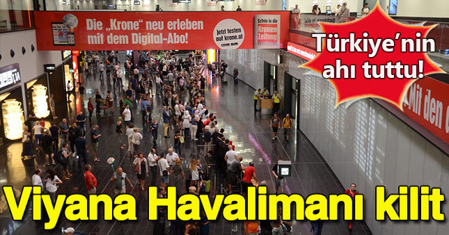 Viyana Havalimanı'nda kaos