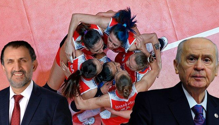 Voleybolcuların kıyafetine takan başkan ihraç edildi