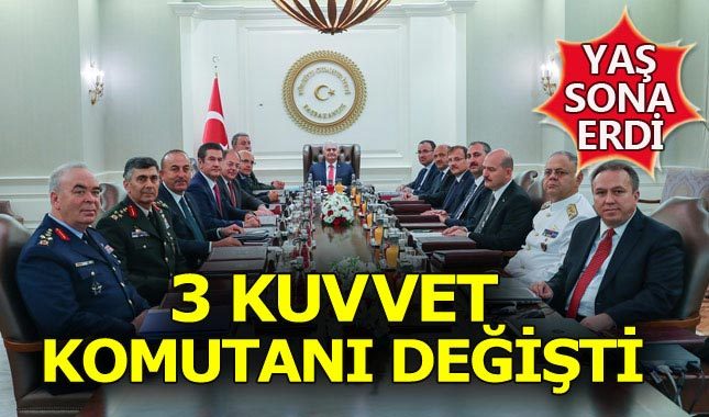 YAŞ sona erdi: 3 kuvvet komutanı değişti