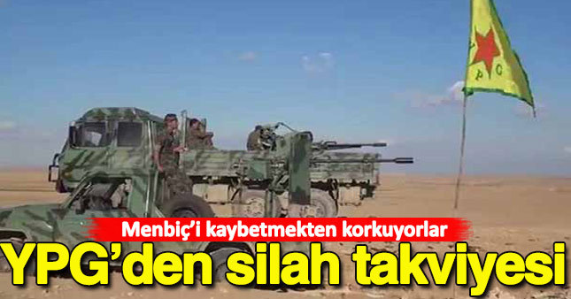YPG Menbiç'e silah takviyesi yapıyor