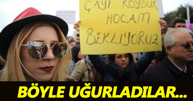 YTÜ hocalarını böyle uğurladı