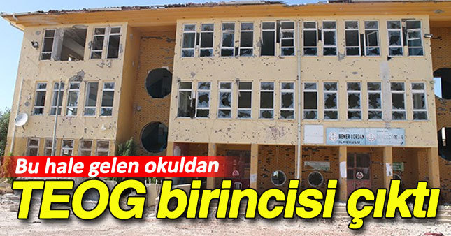 Yakılan okuldan TEOG başarısı