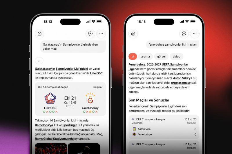 Yandex'e göre Türkiye'de Şampiyonlar Ligi aramalarında Galatasaray-PSG maçı ilk sırada