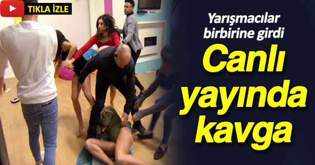 Yarışmacılar birbirine girdi