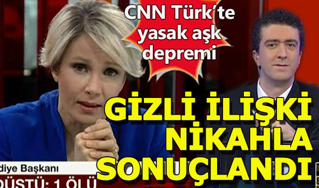 Yasak aşk yaşadığı iddia edilen CNN Türk spikerleri sonunda evlendi