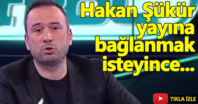 Yayına bağlanmak isteyen Hakan Şükür'e, Ertem Şener'den sert tepki