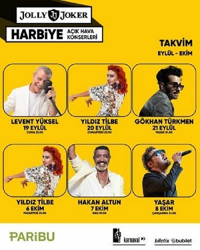 Yaz Bitse de Harbiye'de Konserler Devam Ediyor!