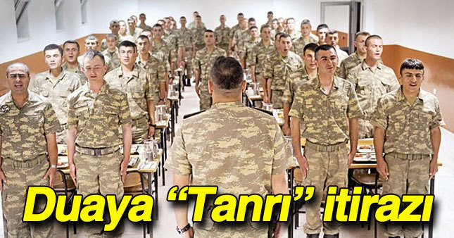 Yemek duasında "Tanrı" yerine "Allah" talebi