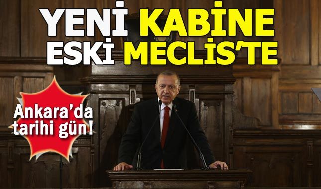 Yeni Sistemin ilk kabinesine 1. Meclis'te tören