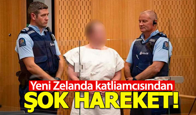 Yeni Zelanda katliamcısından mahkemede dikkat çeken hareket!