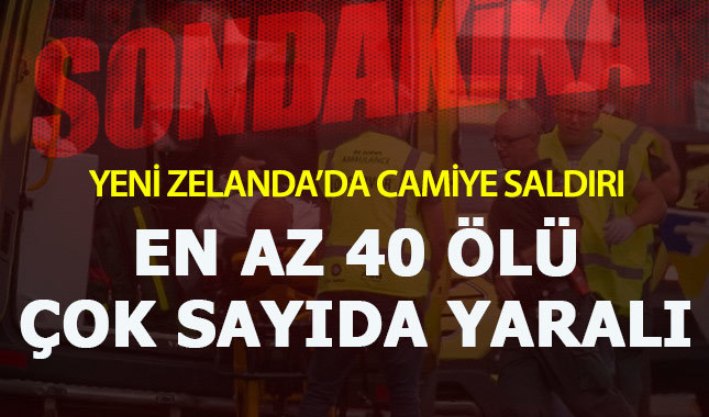 Yeni Zelanda'da iki camiye silahlı saldırı:49 ölü 48 yaralı