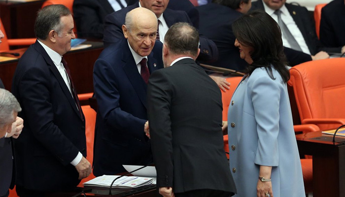 Yeniden Meclis'e dönen Devlet Bahçeli'ye sürpriz ziyaret!