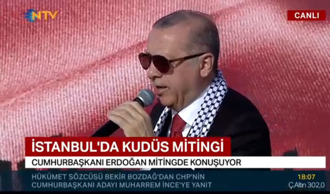 Yenikapı'da "Zulme Lanet Kudüs'e Destek" mitingi canlı yayın