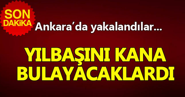 Yılbaşında eylem hazırlığı yapan teröristler yakalandı