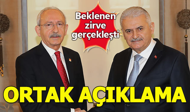 Yıldırım-Kılıçdaroğlu zirvesinden ortak açıklama