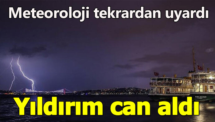 Yıldırım can aldı