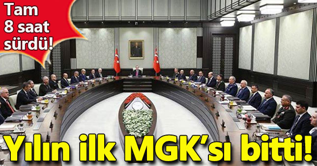 Yılın ilk MGK'sı 8 saat sürdü