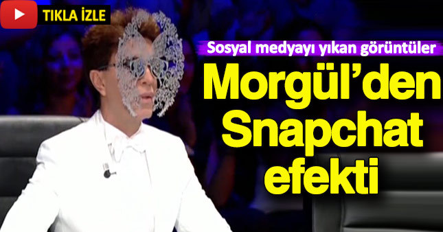 Yılmaz Morgül'den canlı snapchat efekti