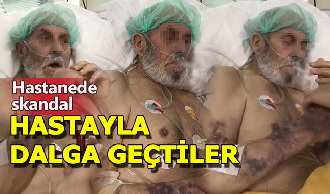 Yoğun bakımdaki hastaya sigara içirdiler