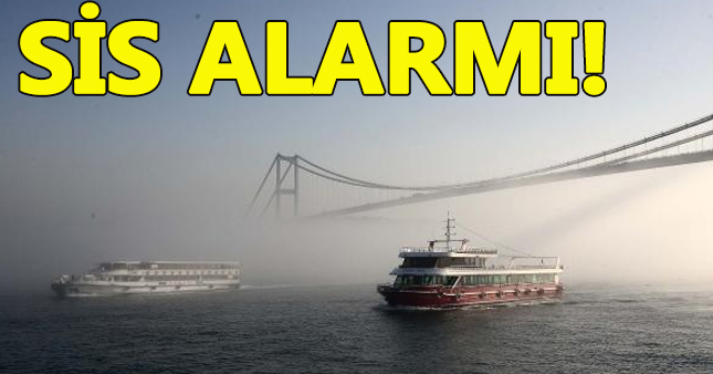 Yoğun sis İstanbul'u esir aldı