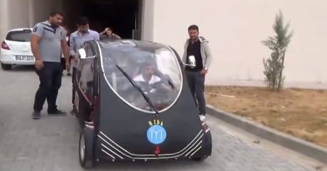 Yozgat Bozok Üniversitesi'nde elektrikli otomobil üretildi