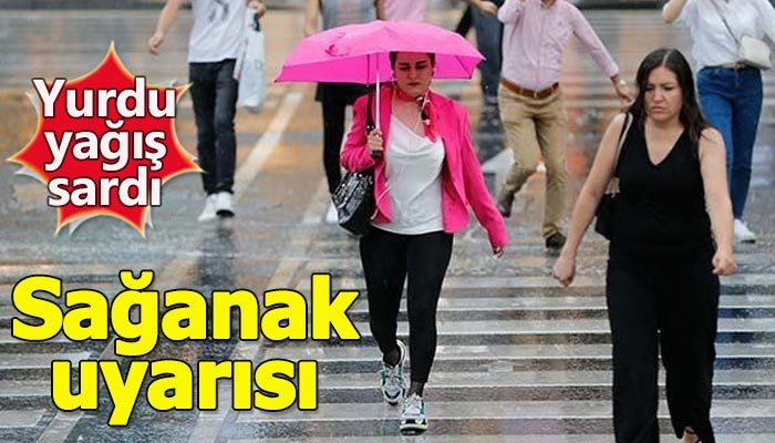 Yurt genelinde sağanak yağmur etkili oluyor
