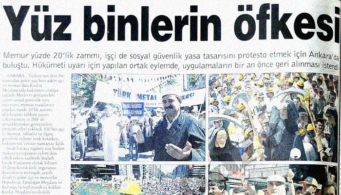 Yüz binlerin öfkesi