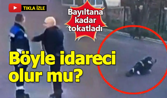Zabıta müdürü, memurunu bayıltana kadar tokatladı