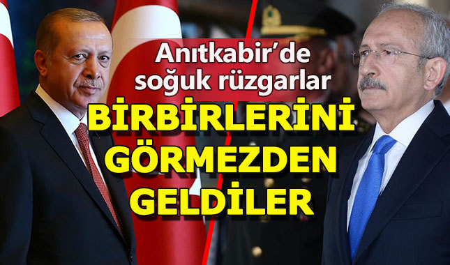 Zafer Bayramı törenlerinde Erdoğan - Kılıçdaroğlu soğukluğu