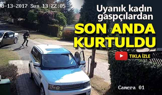 Zeki kadından gaspçılara beklenmedik manevra