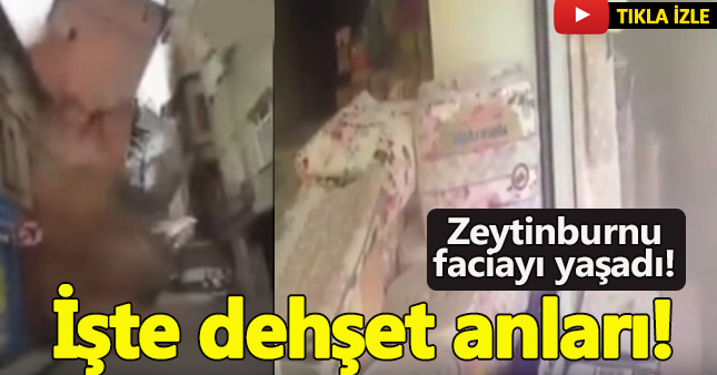 Zeytinburnu bina çökme anı | Bina yıkılma videosu | Son dakika Zeytinburnu | Bina nerede