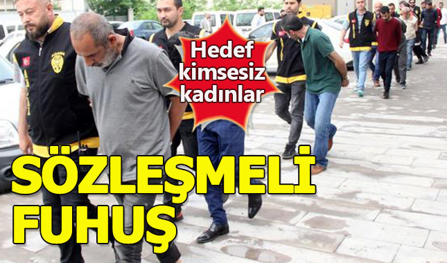 Zorla fuhuş yaptırdıkları kadınlara sözleşme imzalattılar