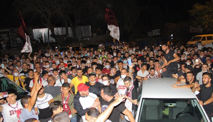 Taraftarlardan Hatayspor'a destek
