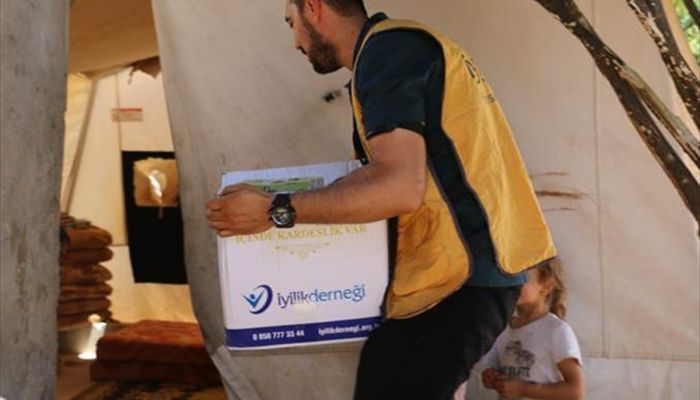 İyilik Derneğinden Suriye'deki ihtiyaç sahiplerine gıda yardımı