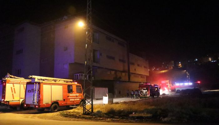 Gaziantep'te ayakkabı fabrikasında yangın