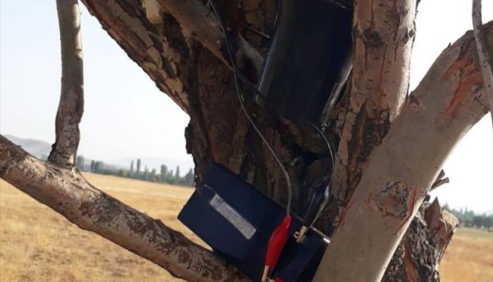 Elazığ'da bıldırcın sesi çıkaran cihazla avlanan 2 kişi yakalandı