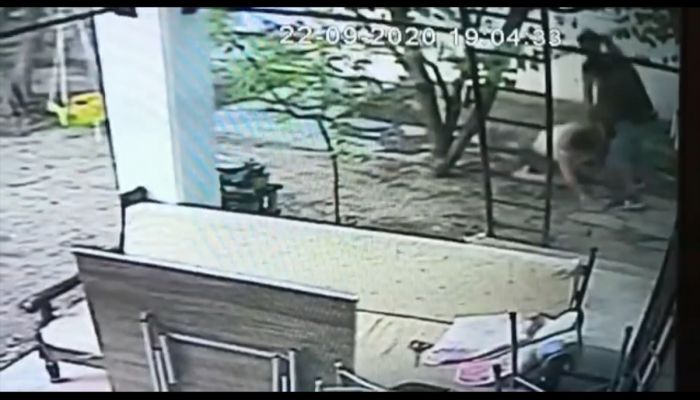 Muğla'da kadının darbedilmesi güvenlik kamerasına yansıdı 