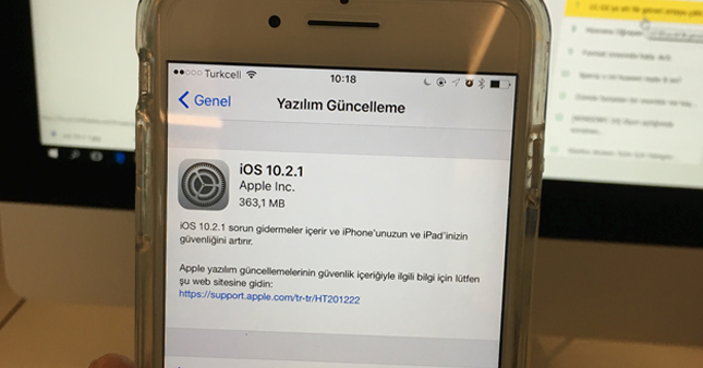 iOS 10.2.1 özellikleri belli oldu