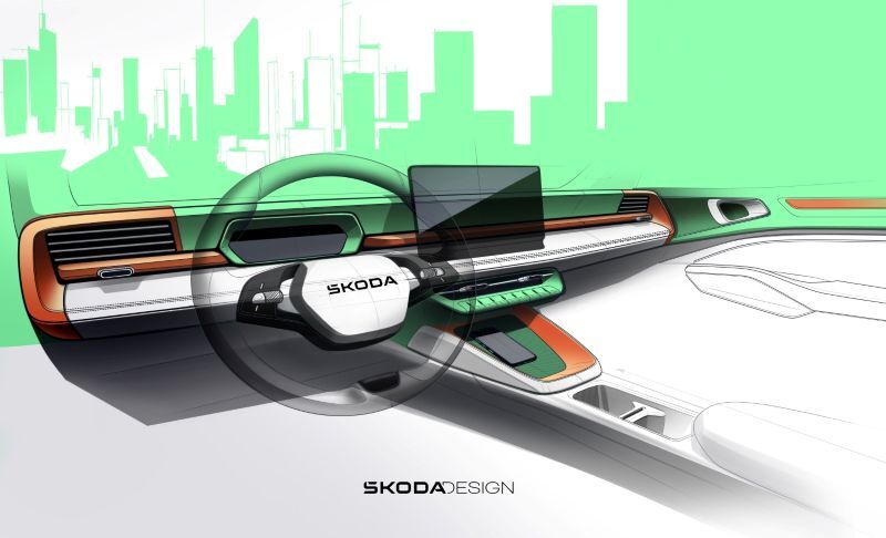 Škoda Elektrikli Epiq'in Kabininden İlk Detayları Paylaştı