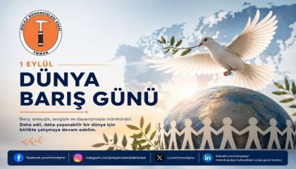 1 EYLÜL DÜNYA BARIŞ GÜNÜ KUTLU OLSUN!