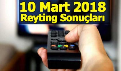 10 Mart 2018 Cumartesi reyting sonuçları - Total AB reytingleri - Survivor, Yeni Gelin Gülizar, Fazilet Hanım