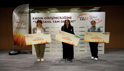 3 kadın girişimci toplamda 600 bin TL hibe kazandı