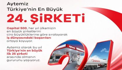 Aytemiz, Türkiye'nin En Büyük İlk 25 Şirketi Arasında