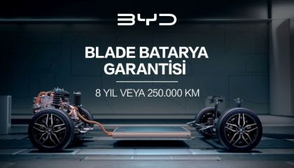 BYD Türkiye, Batarya Garantisini 8 Yıl veya 250.000 Km'ye Yükseltti