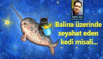 Balina üzerinde seyahat eden kedi misali...