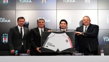 Cola Turka ile Beşiktaş JK arasında sponsorluk anlaşması imzalandı